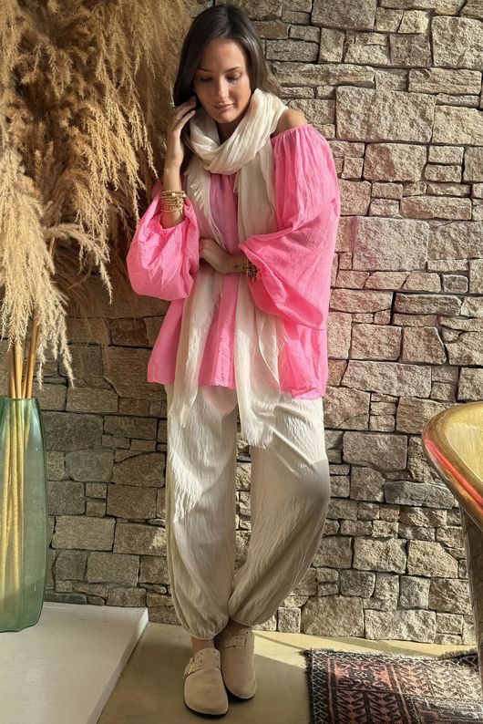 Sa Caleta Gypsy Top Popsicle Pink